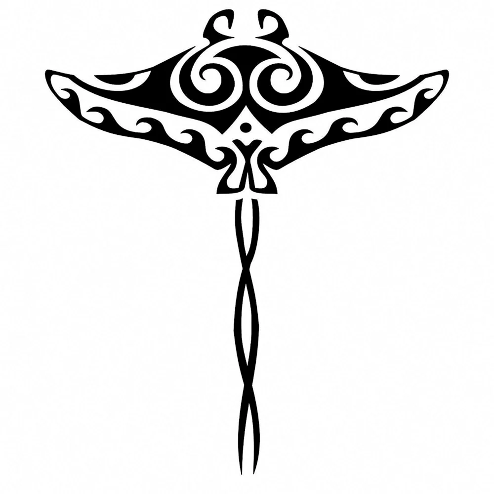 Полинезийский Скат тату