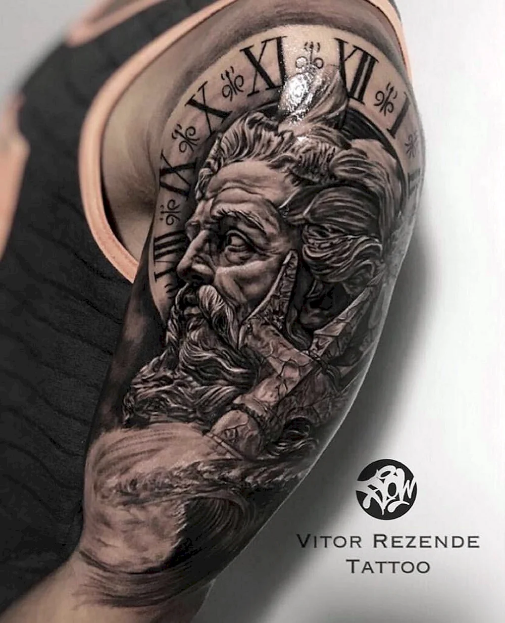 Poseidon Tattoo Design