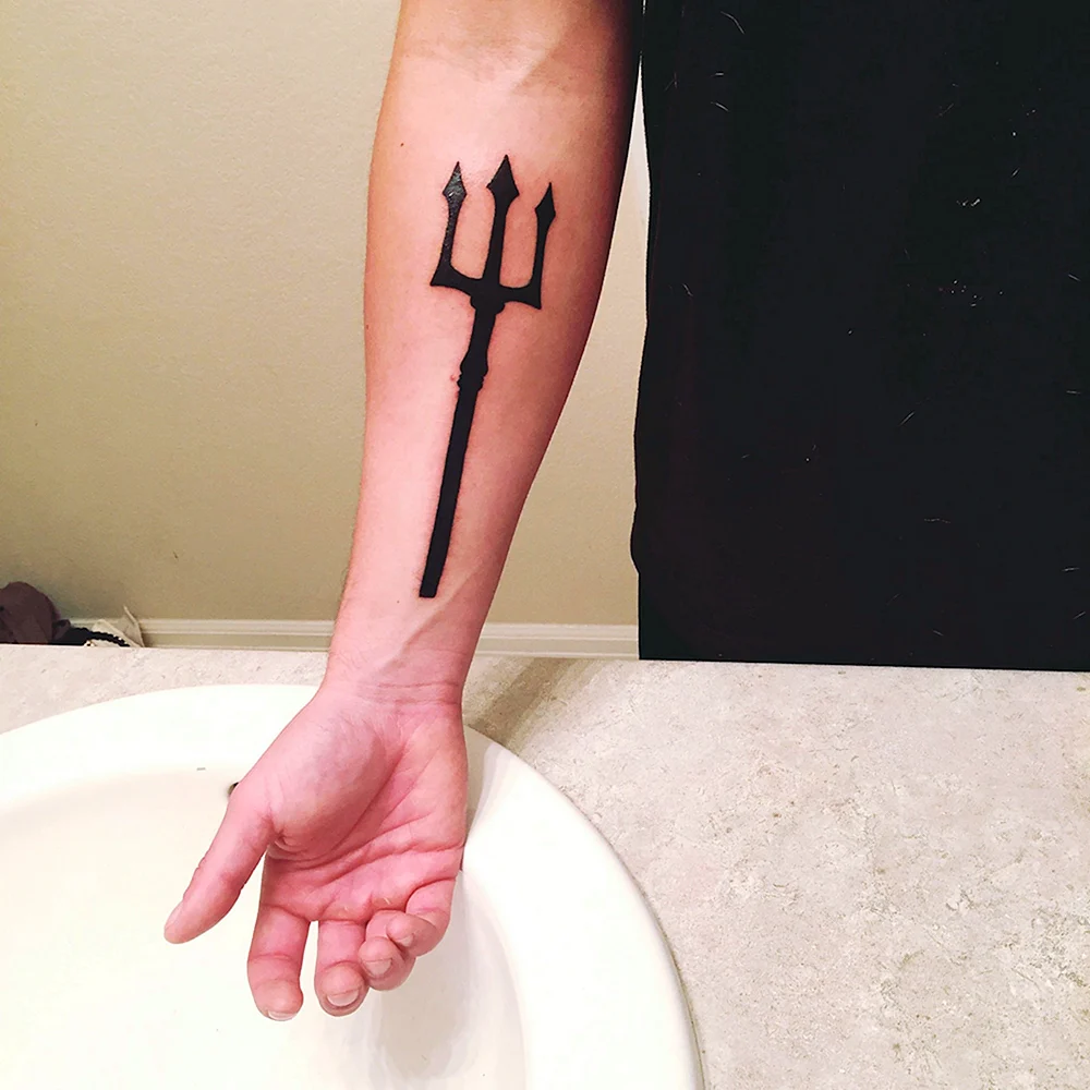 Poseidon Trident Tattoo