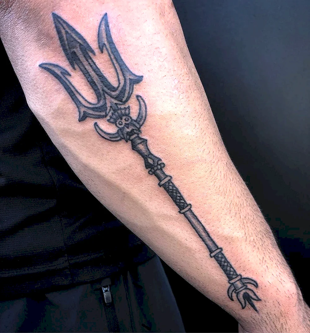 Poseidon Trident Tattoo