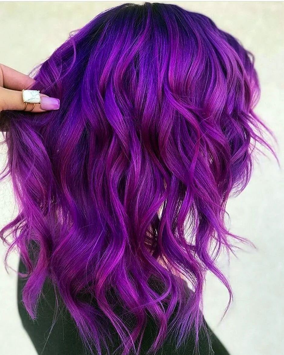Purple hair Keratin