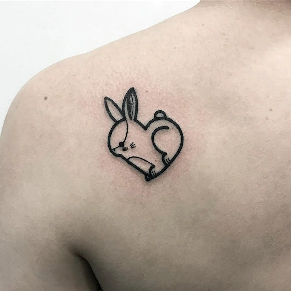 Rabbit Tattoo line
