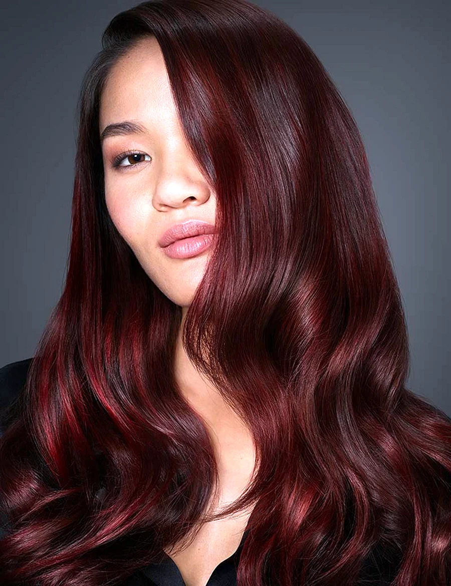 Red Burgundy hair