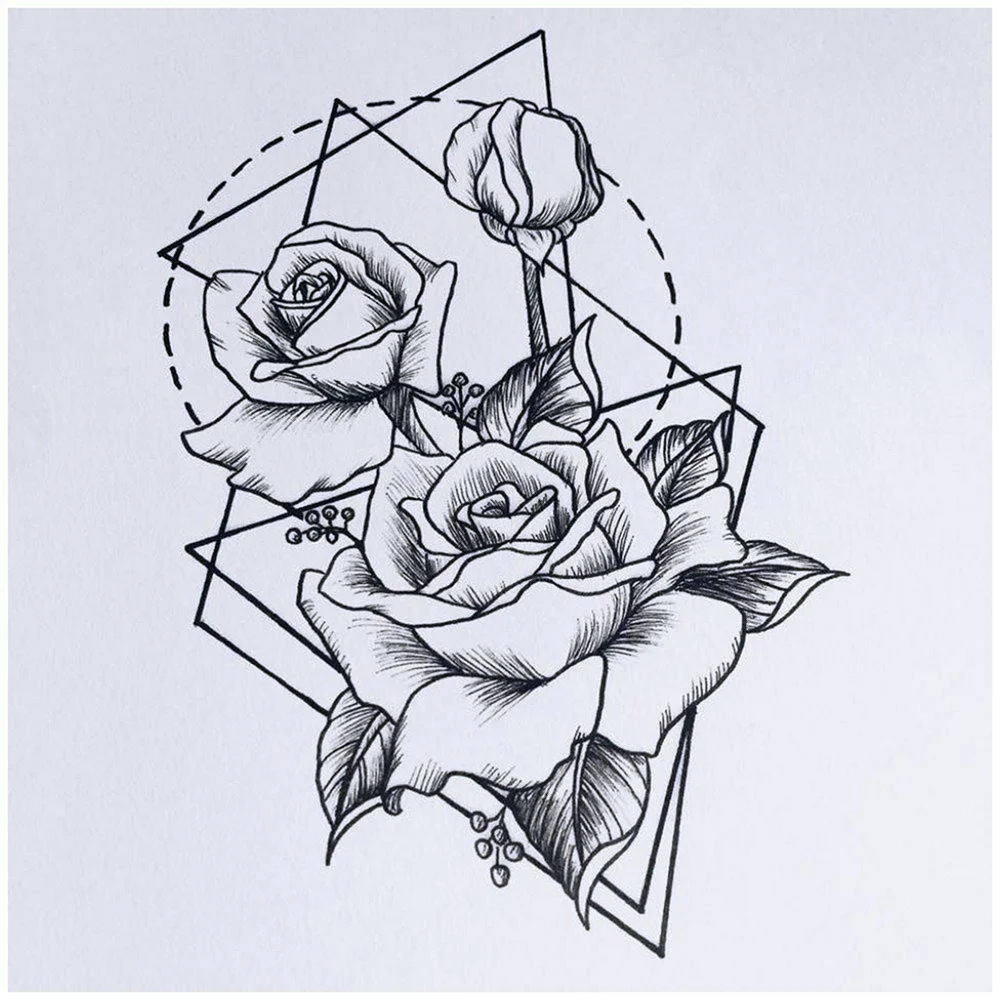Rose Tattoo Sketch