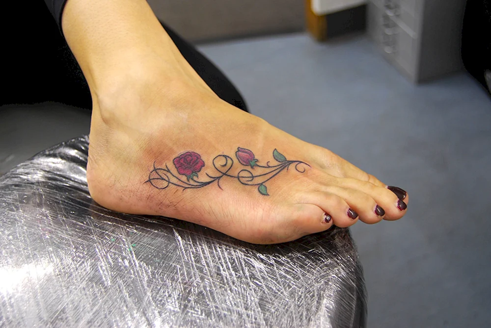 Rose Vines Tattoo