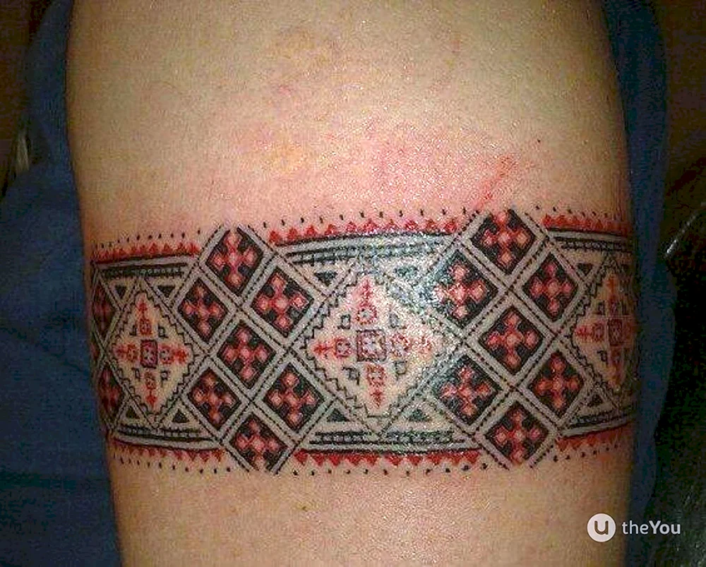Русский орнамент тату