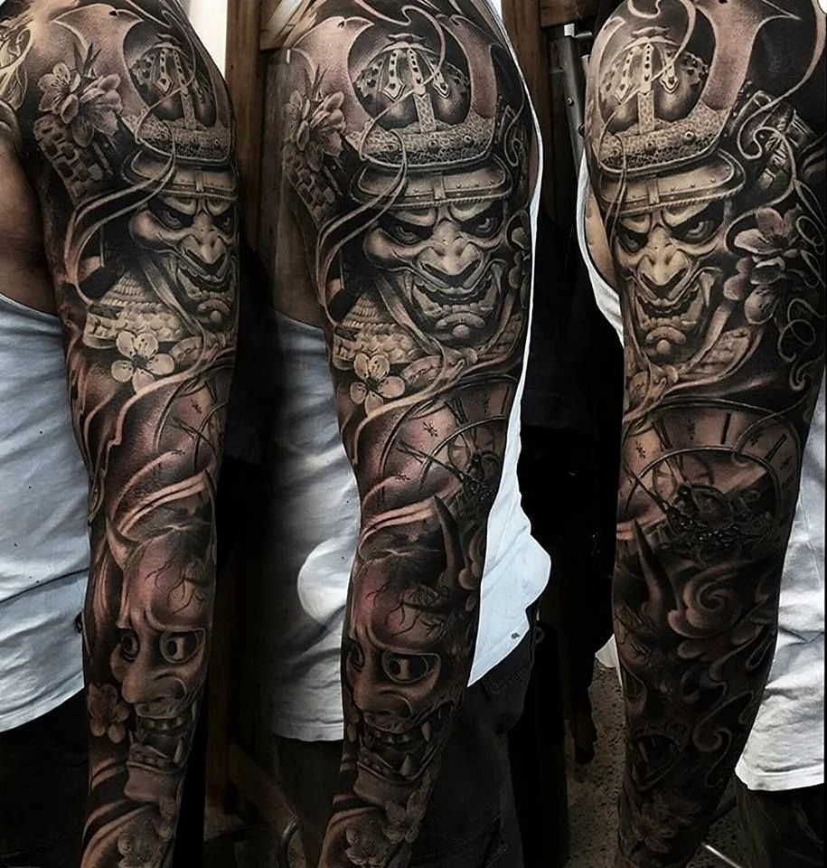 Samurai Sleeve Tattoo