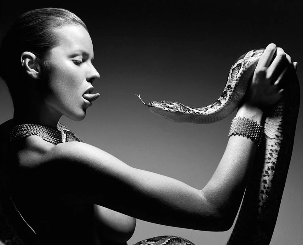Шэннон Стюарт снимок со змеями