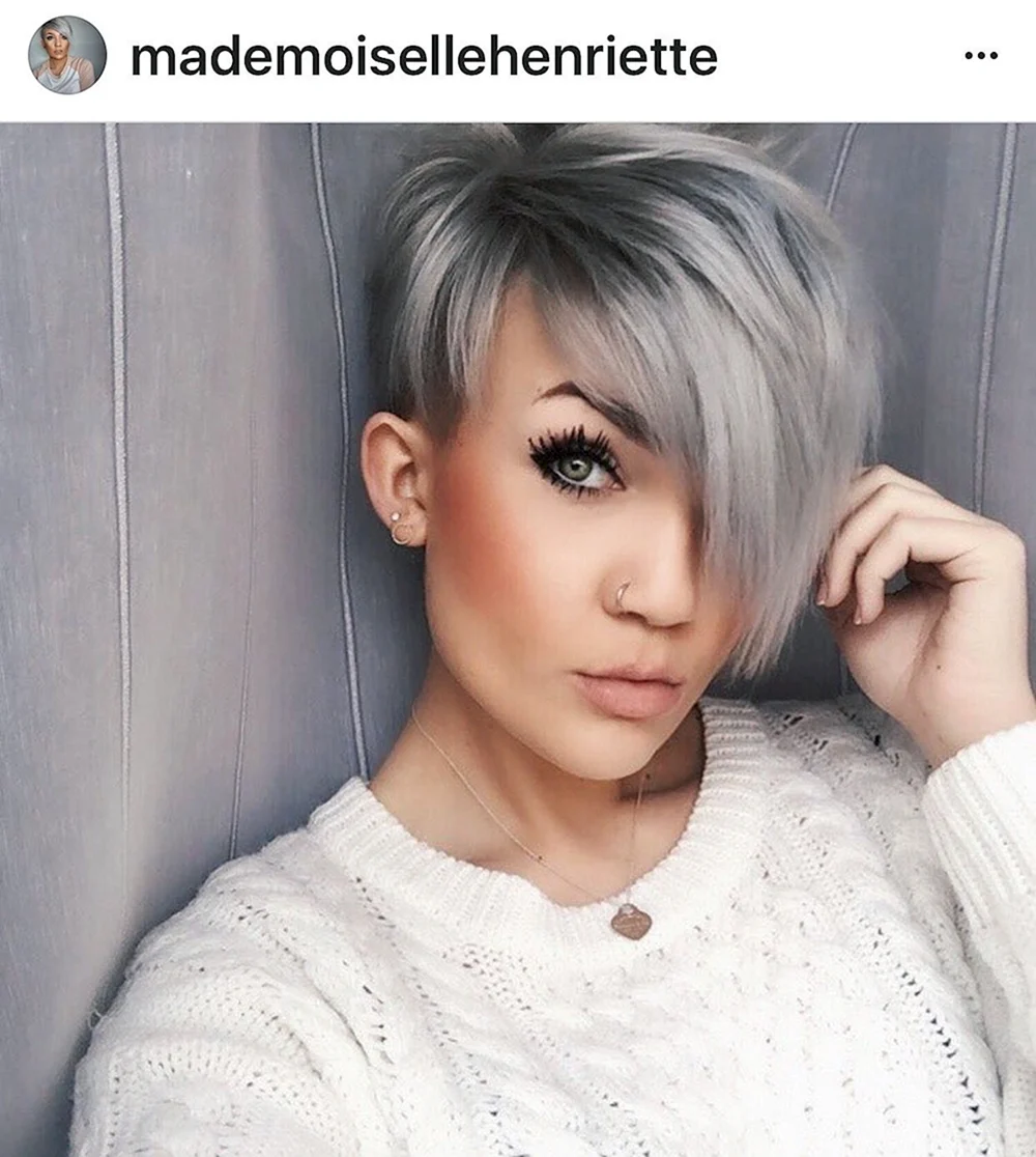 Short Gray hair