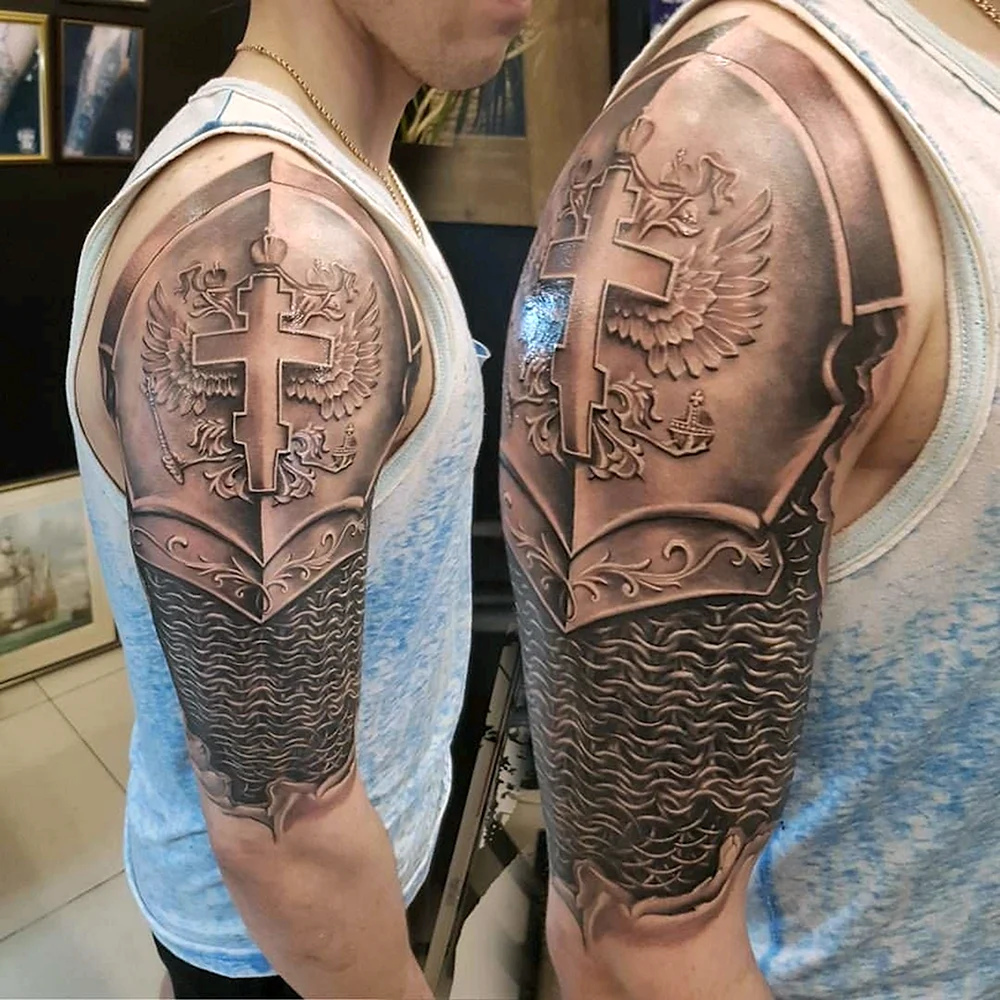Shoulder Armor Tattoo