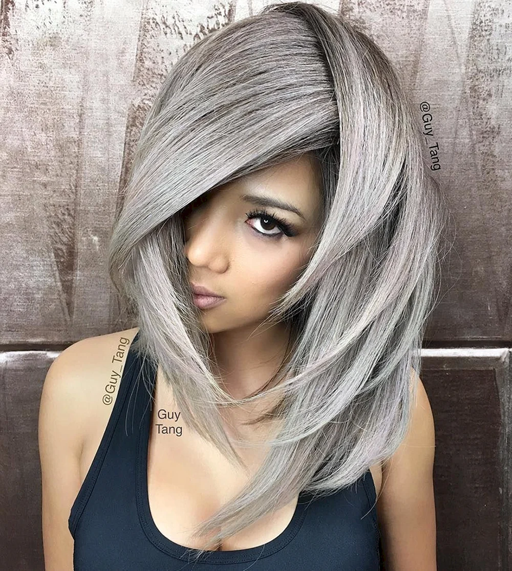 Silver Metallic hair