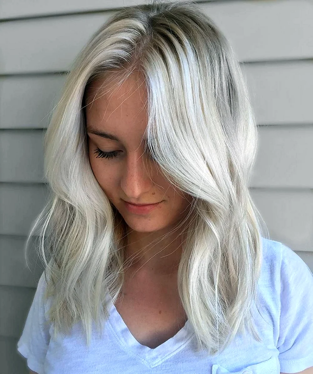 Silver White hair