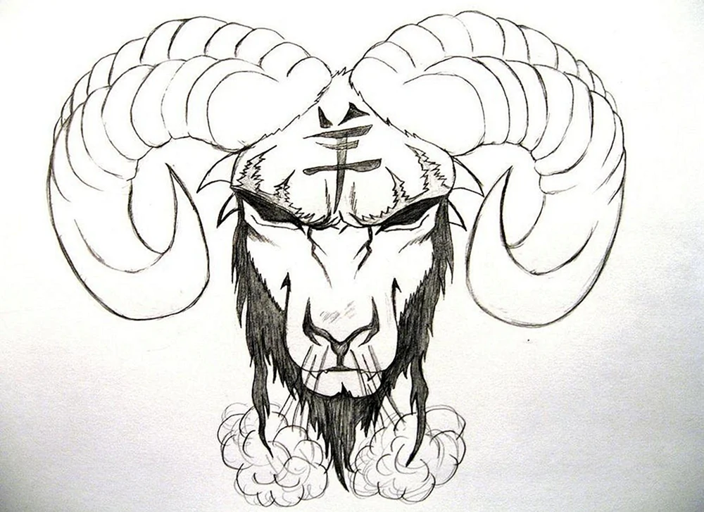 Sketch Aries Tattoo