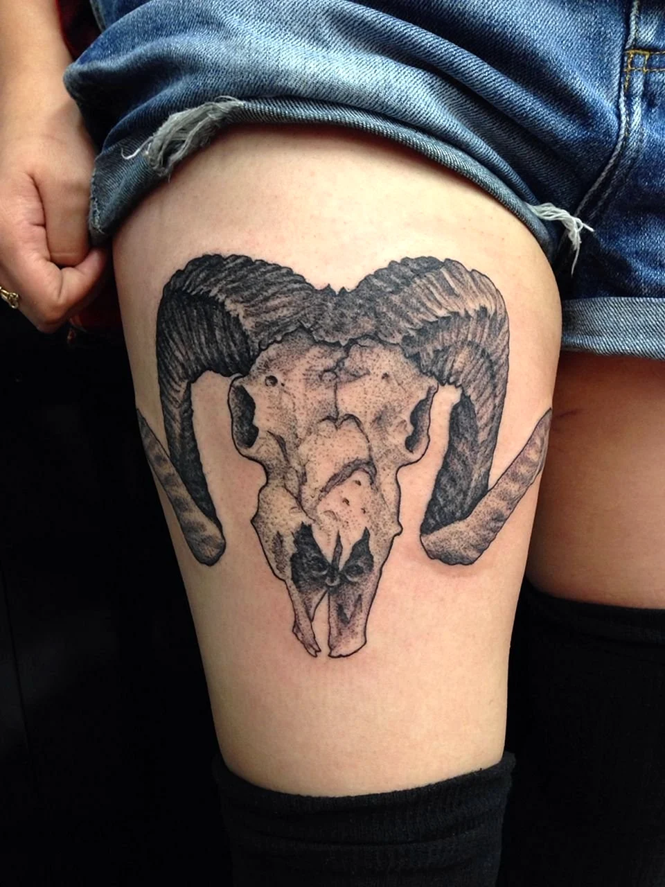 Skull Sheep Tattoo