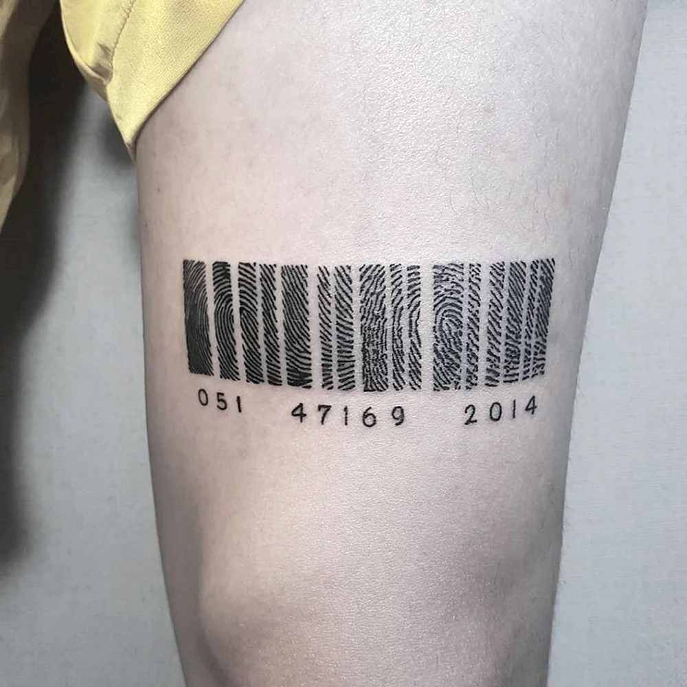 Slave Tattoo Barcode