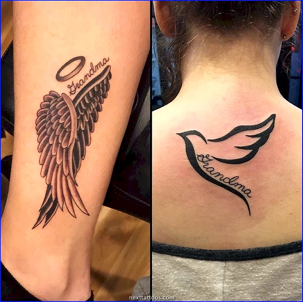 Small Angel Wing Tattoo