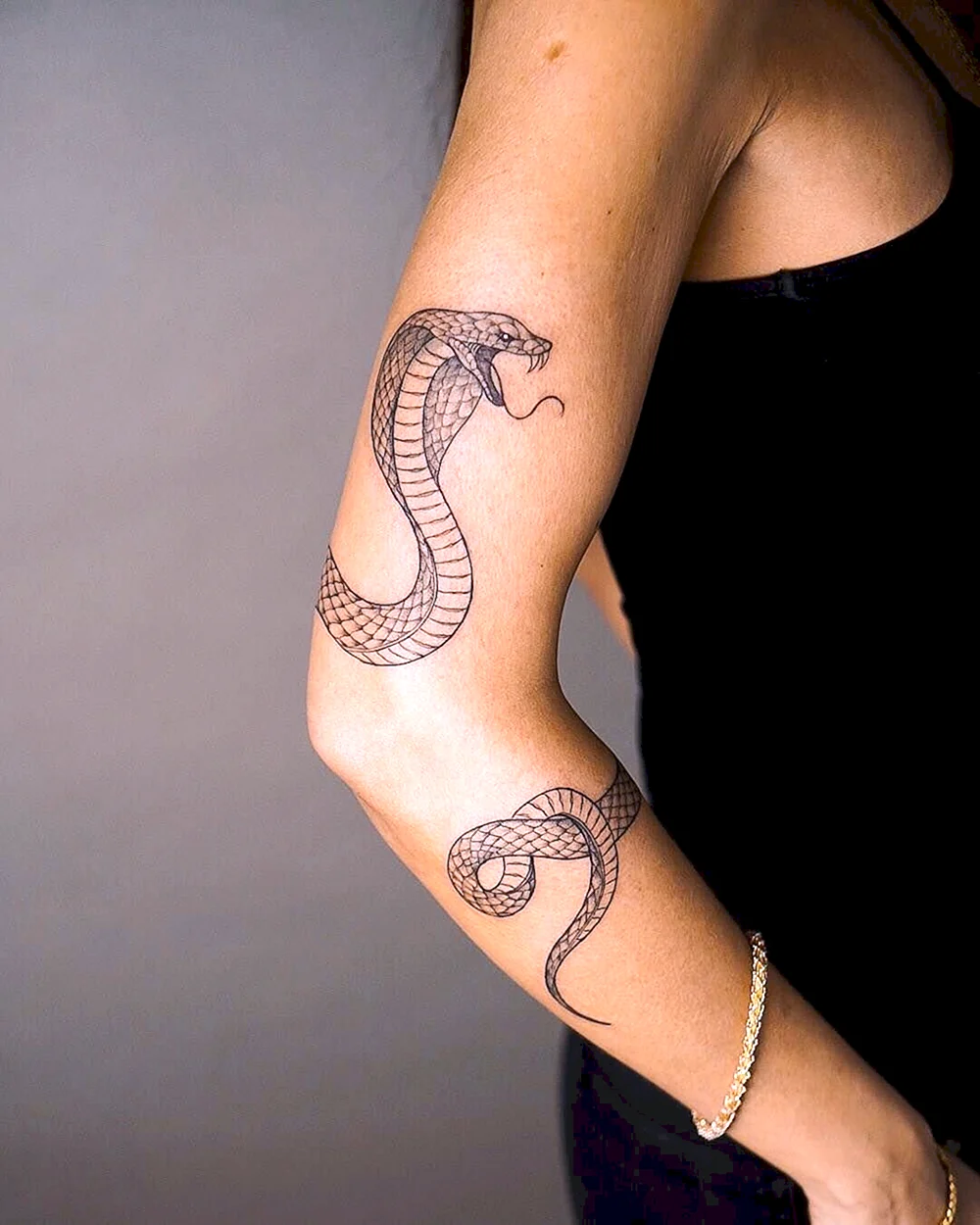 Snake Tattoo on hand