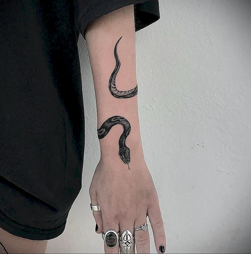 Snake Wrist Tattoo