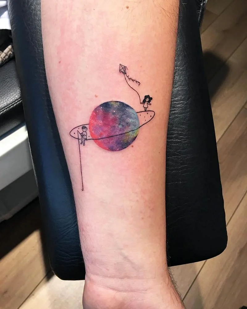 Space Planets Tattoo