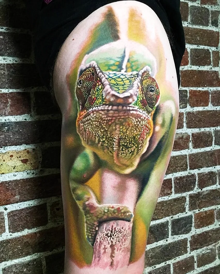Steve Butcher Chameleon Tattoo