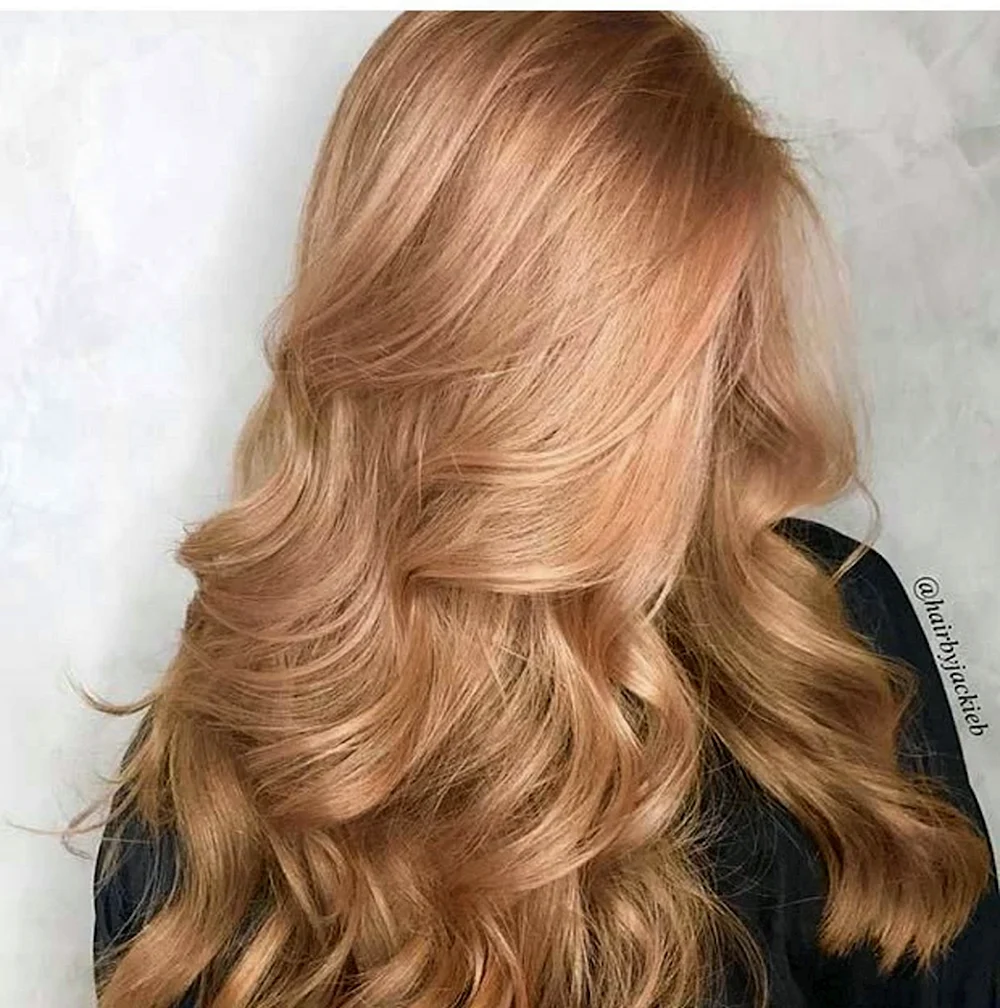 Strawberry blonde hair