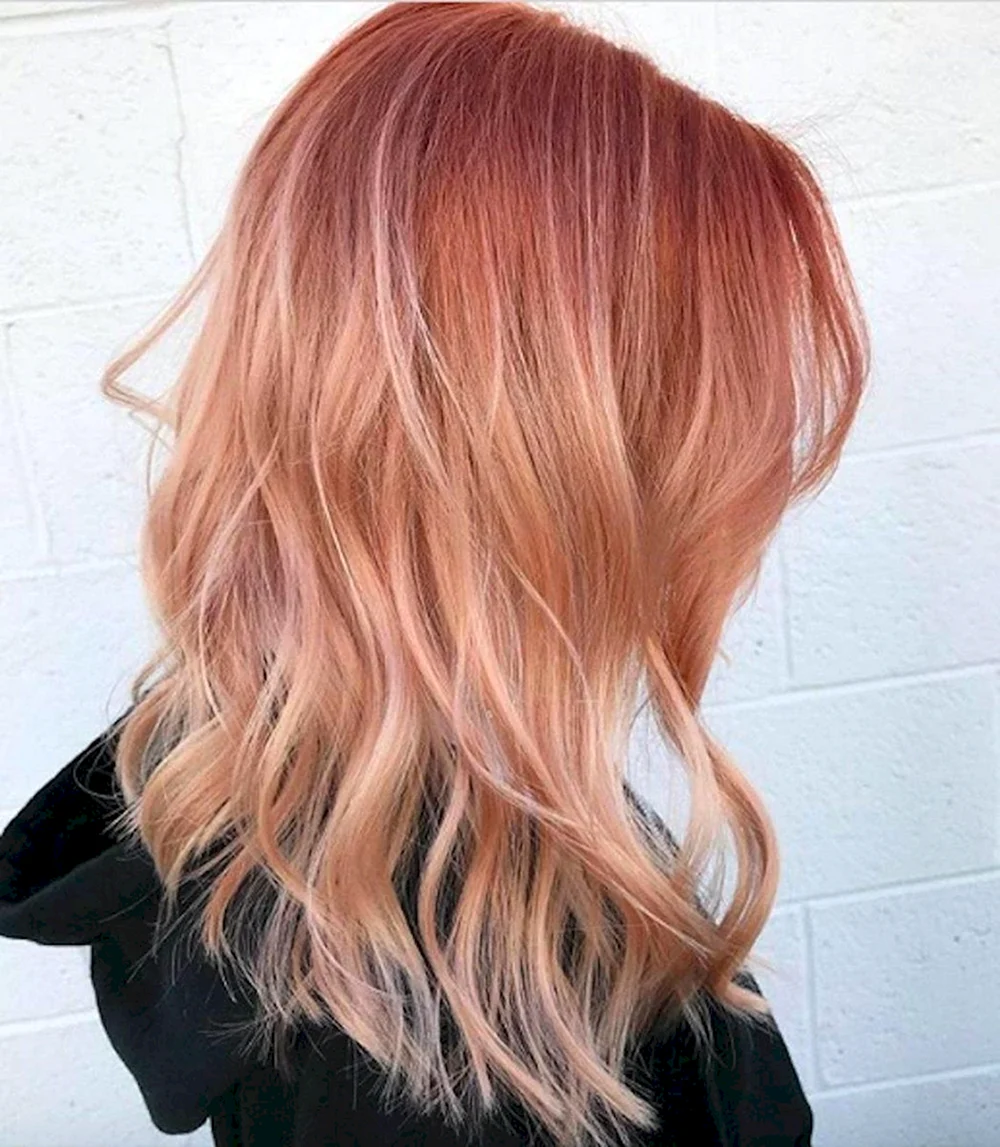Strawberry blonde Ombre hair