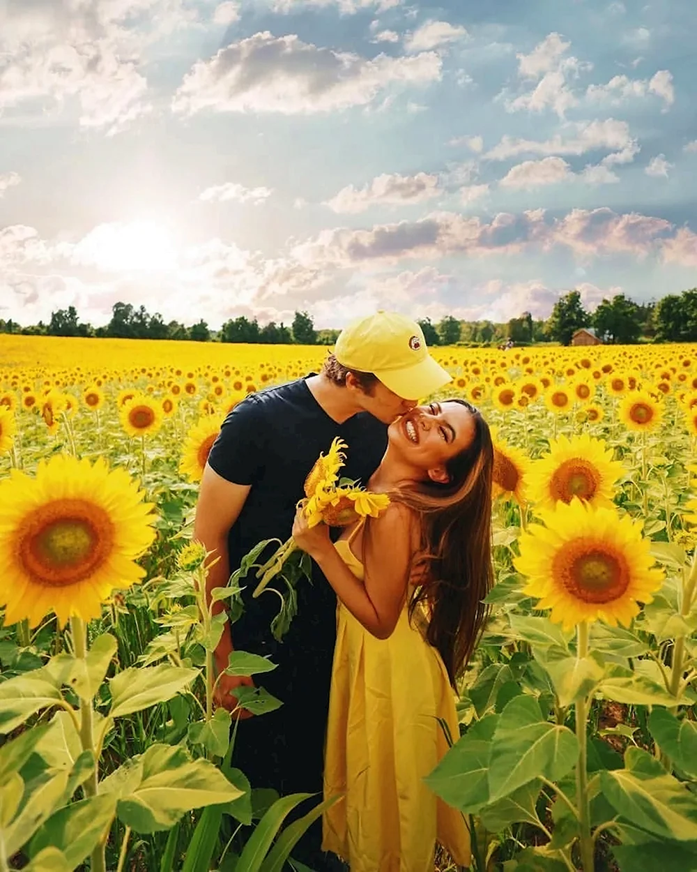 Sunflower couple