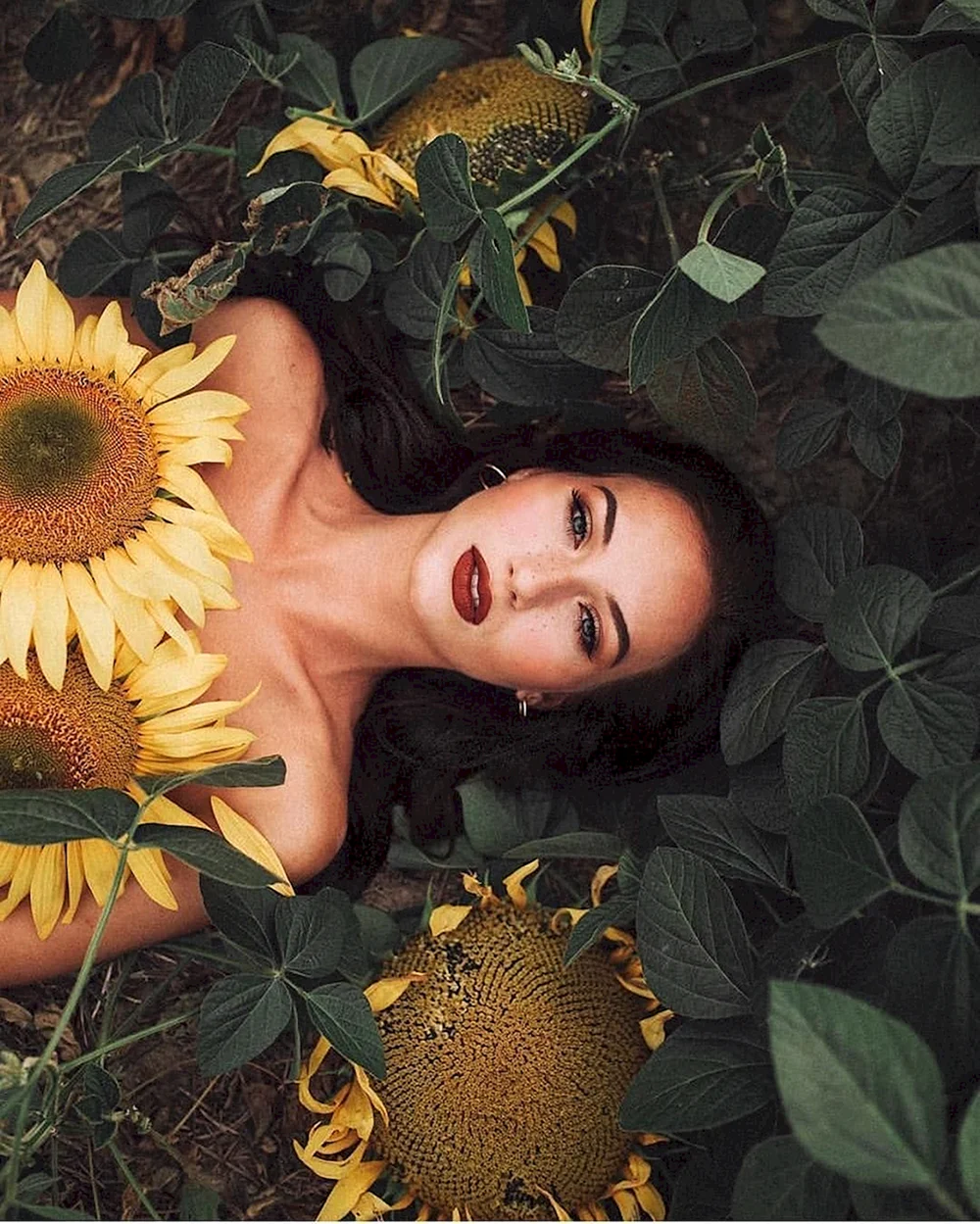 Sunflower portrait Boudoir