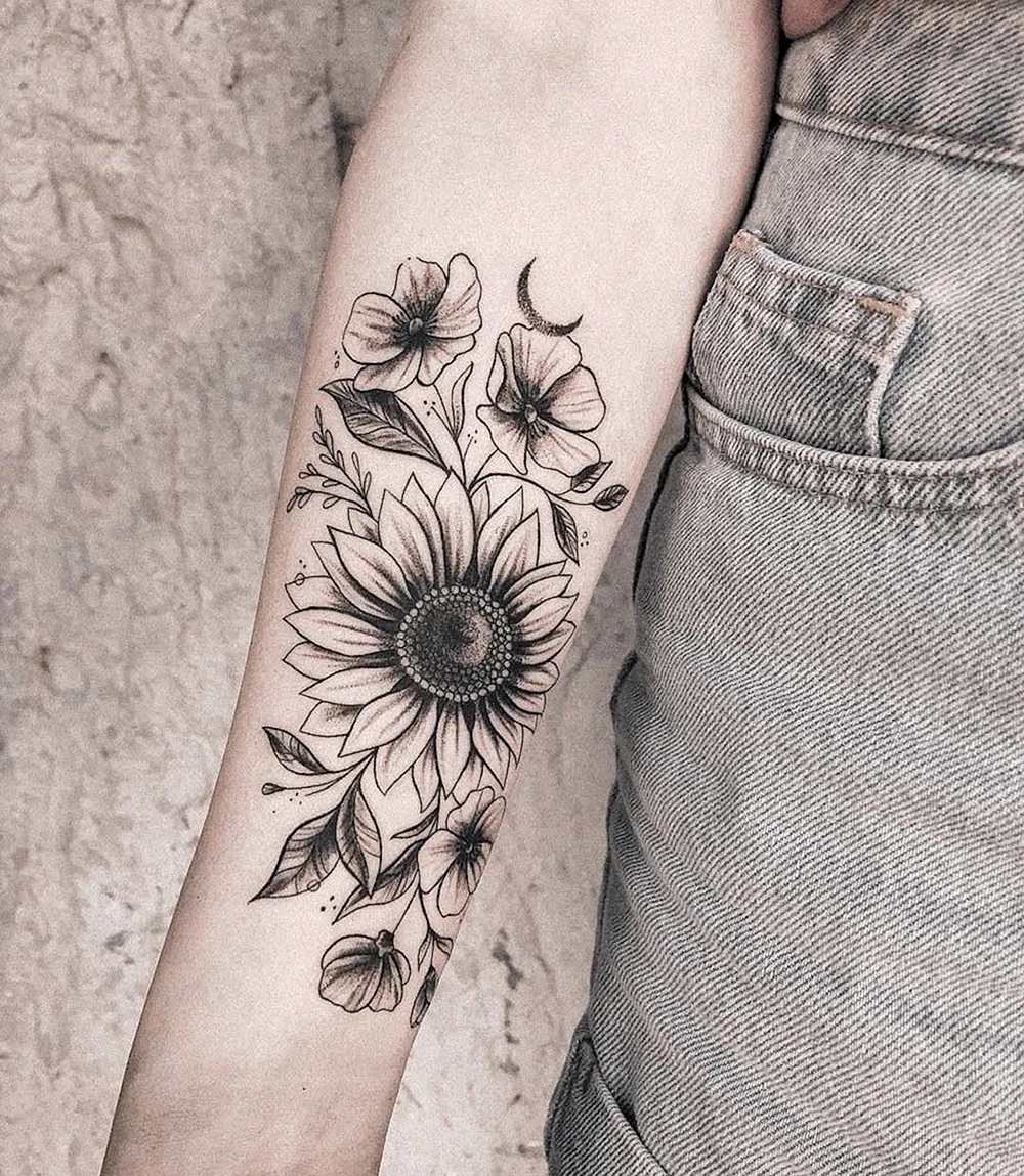 Sunflower Tattoo Arm