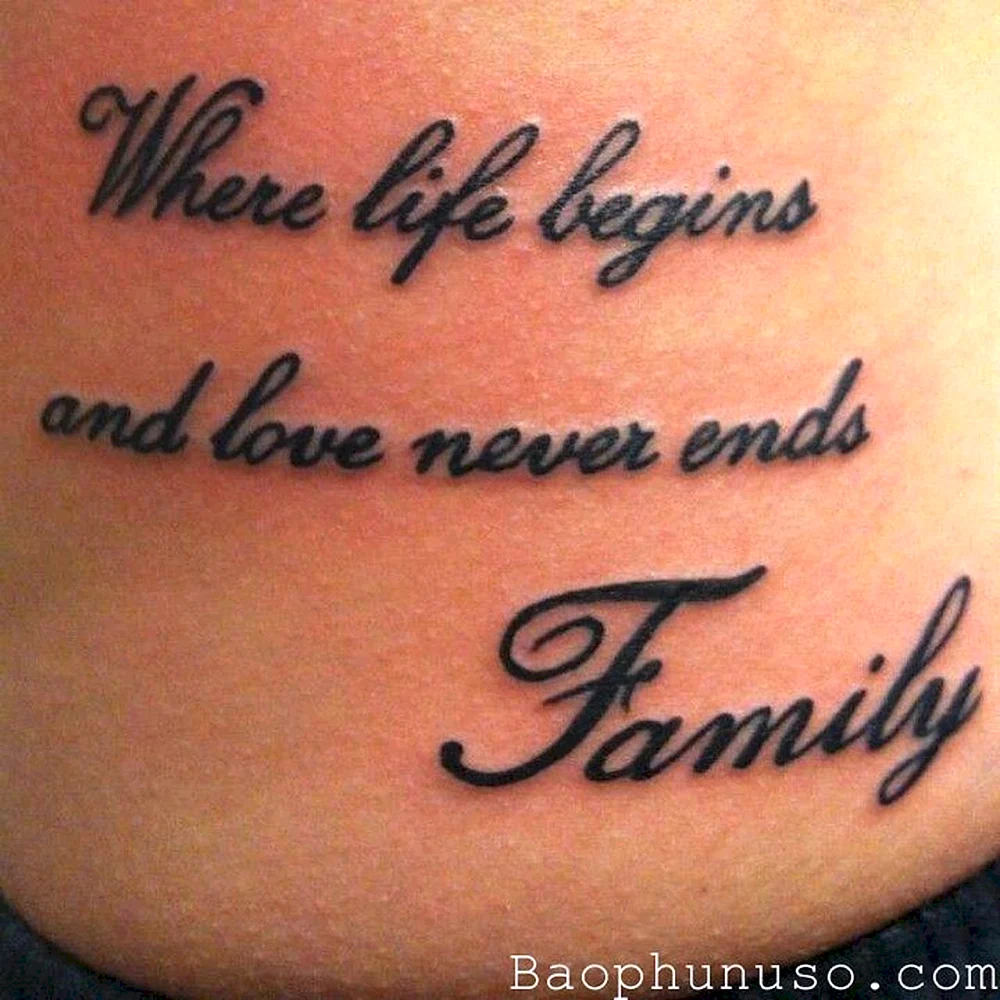 Tattoo about Family