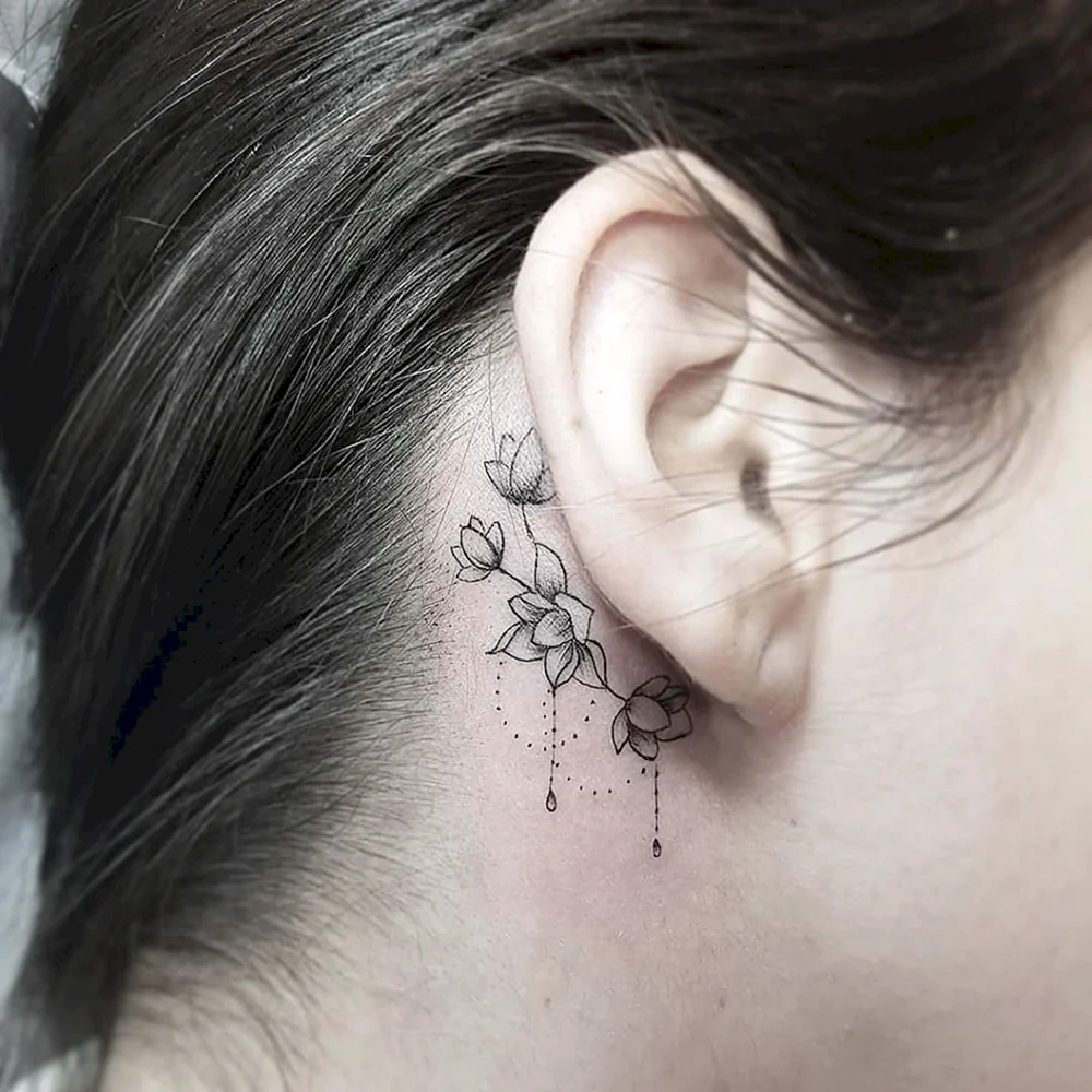 Tattoo behind the Ear
