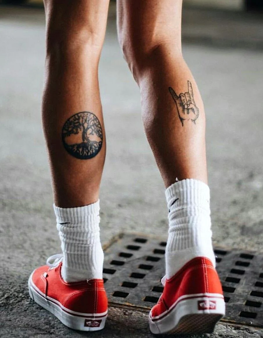 Tattoo Designs men Leg small