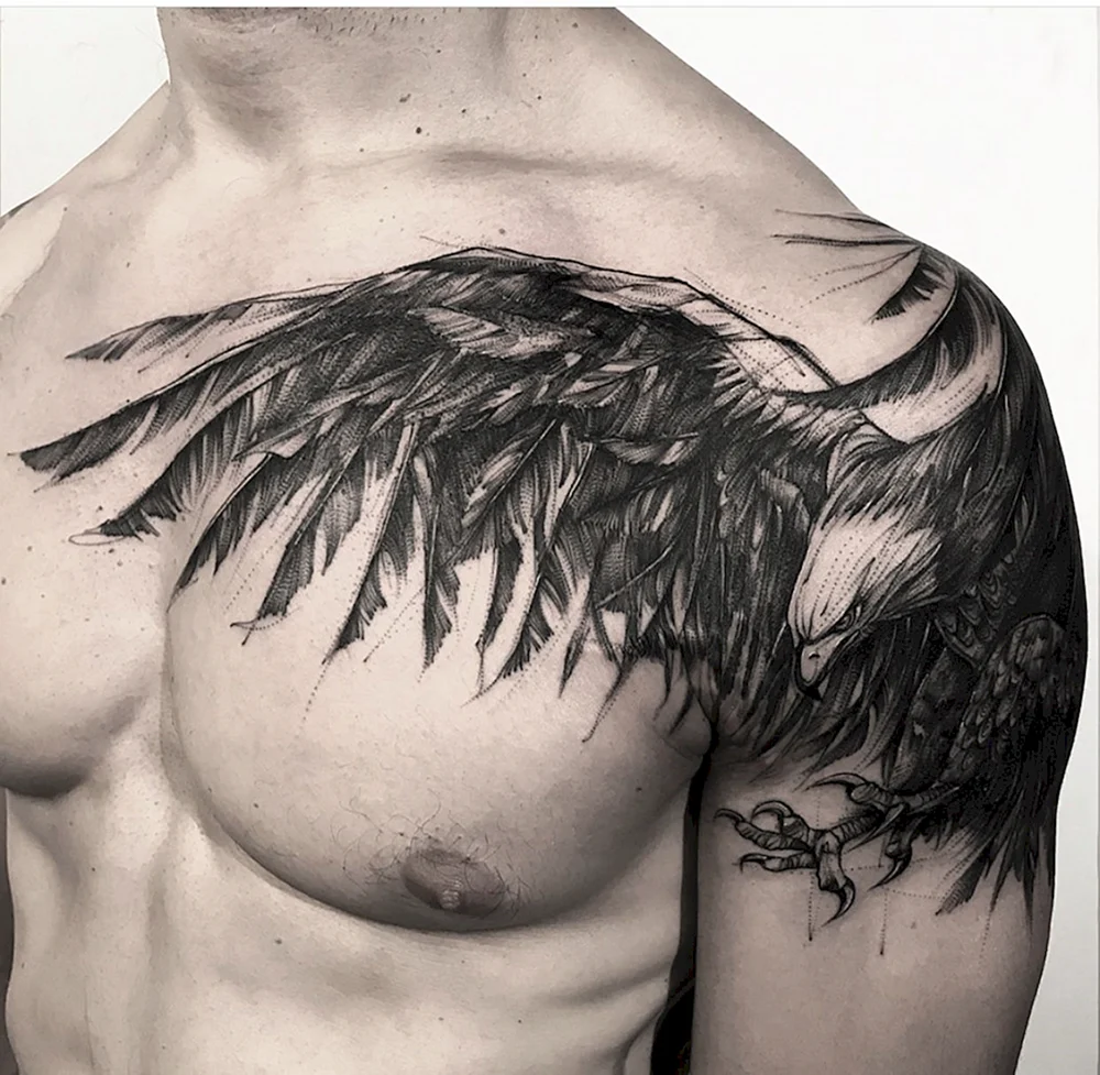 Tattoo Eagle Shoulder