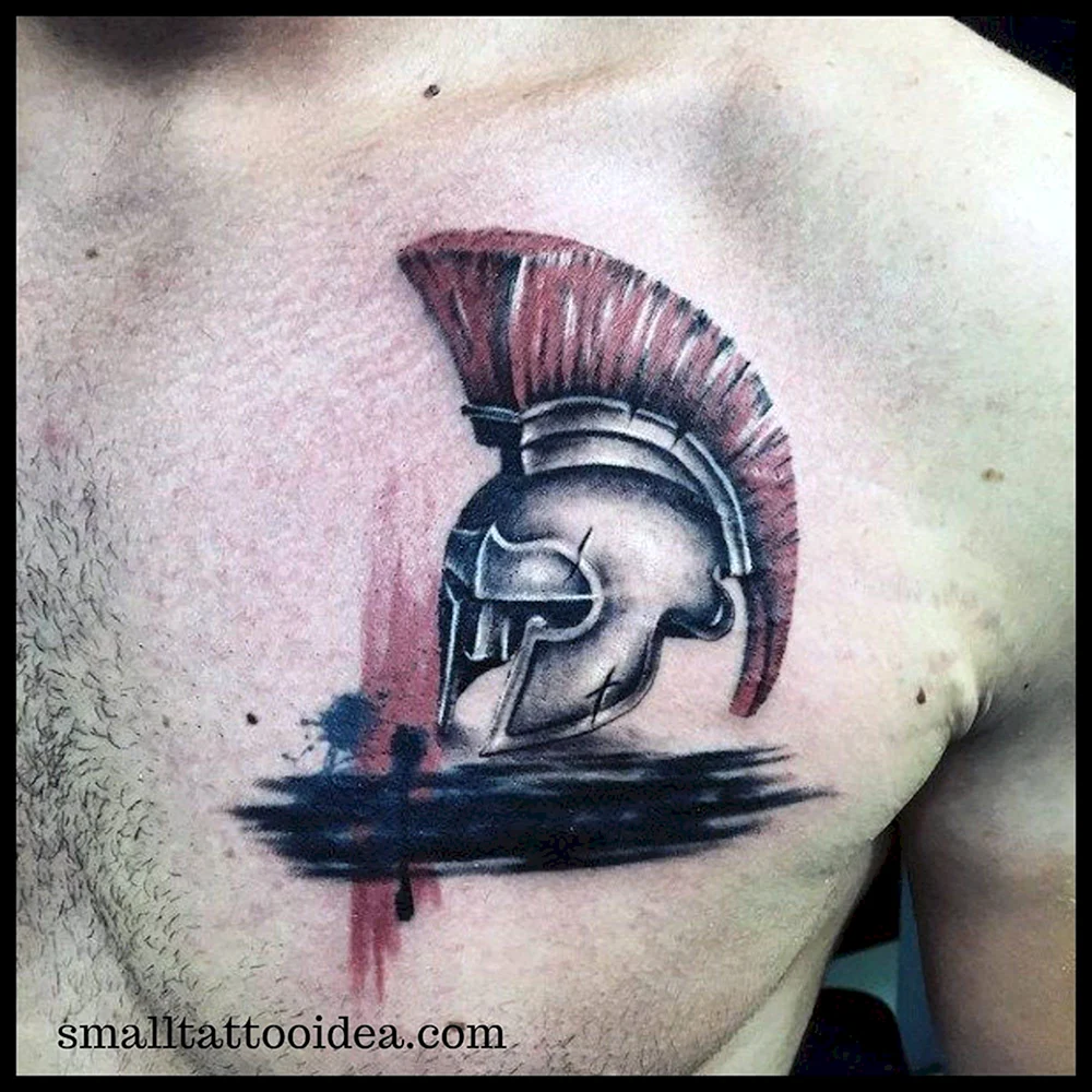 Tattoo Helmet Spartan