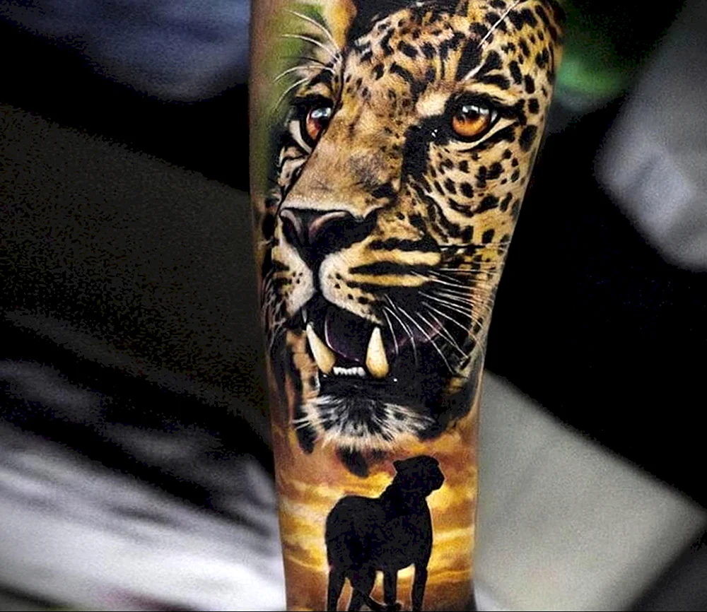 Tattoo Jaguar Drink