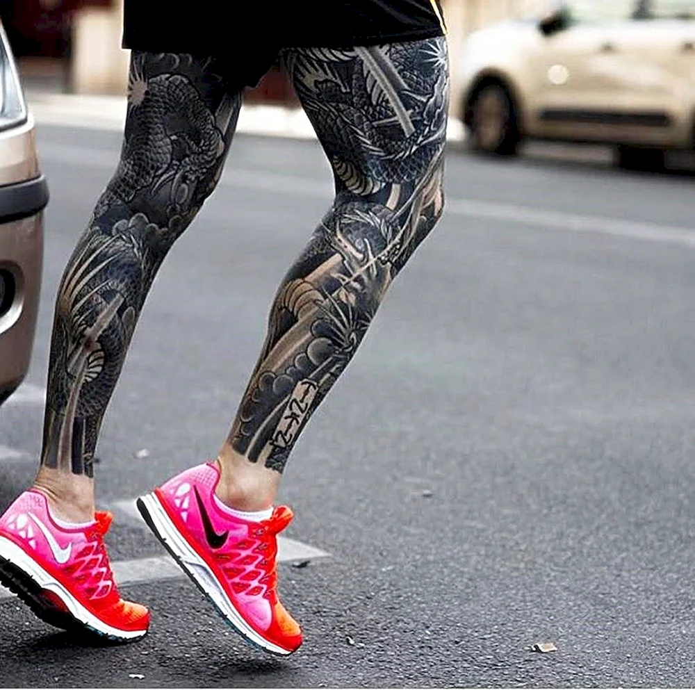 Tattoo Leg man