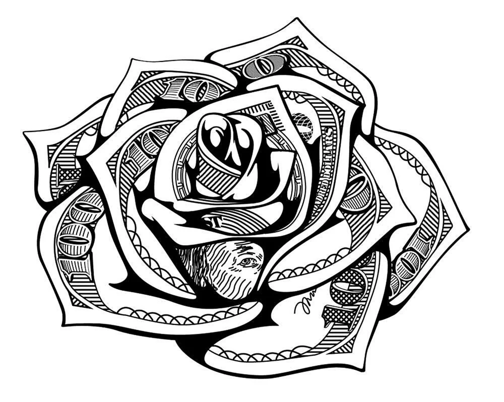 Tattoo money Rose