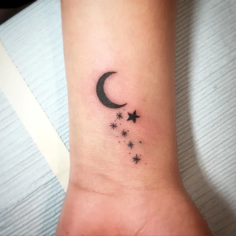 Tattoo Moon Stars