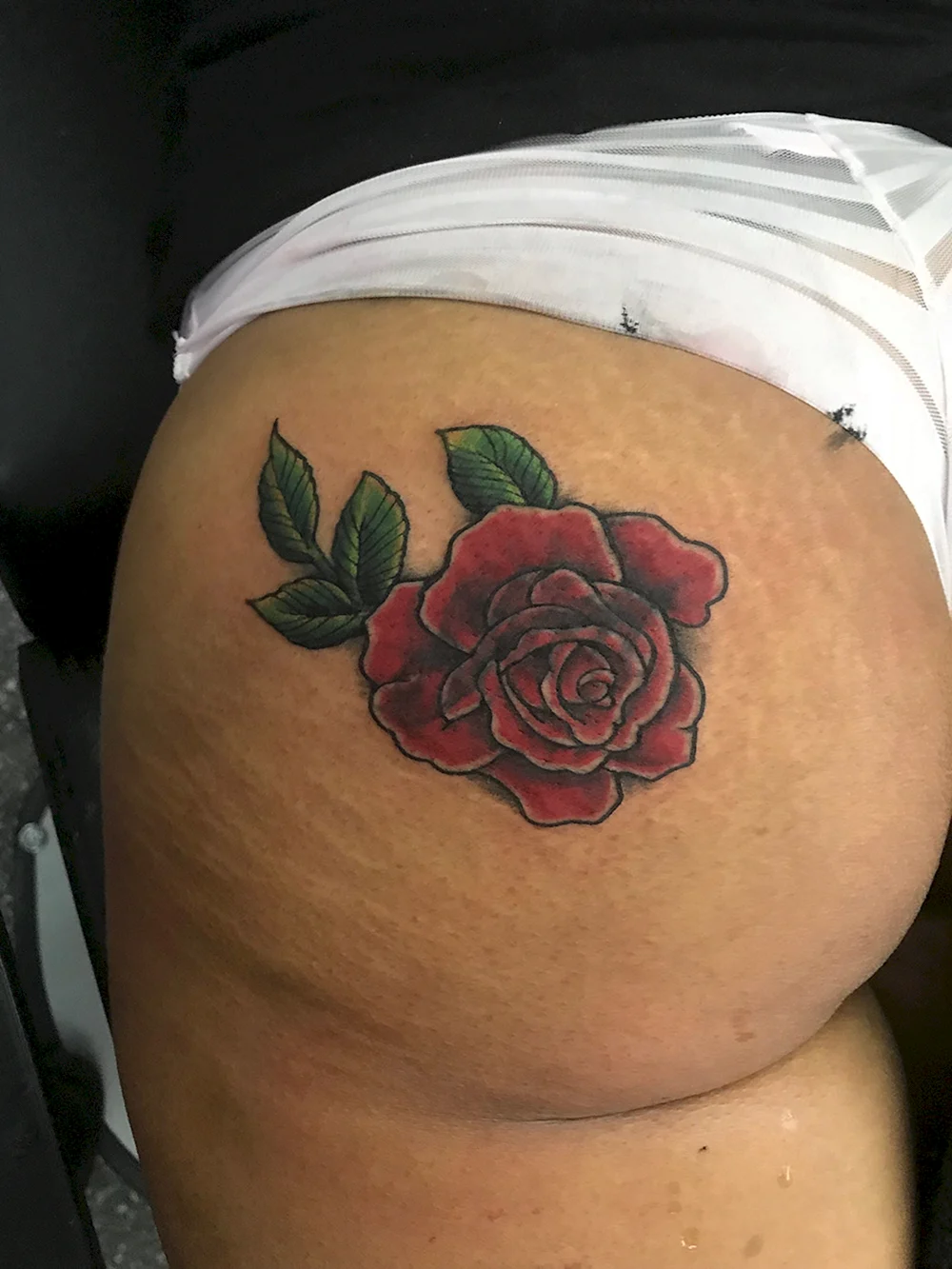 Tattoo on buttocks