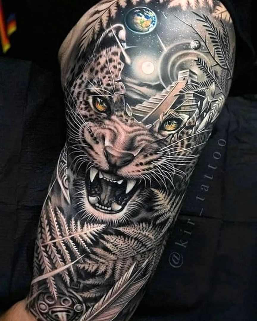 Tattoo Sleeve Jaguar