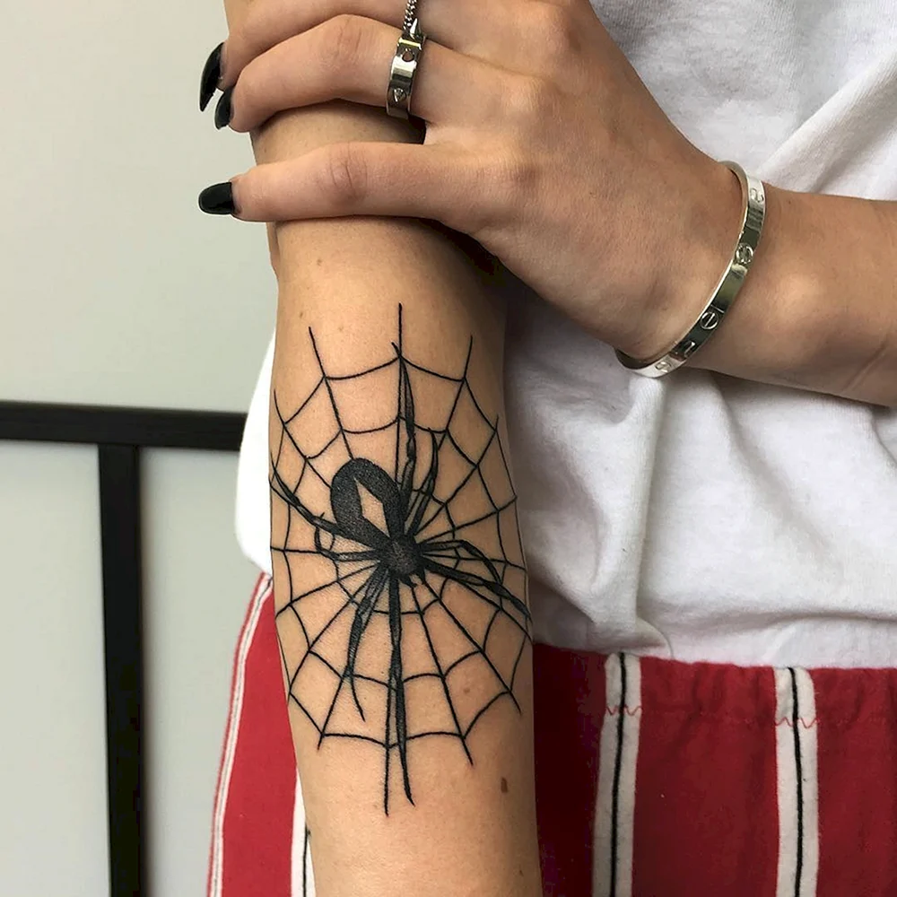 Tattoo Spinnennetz
