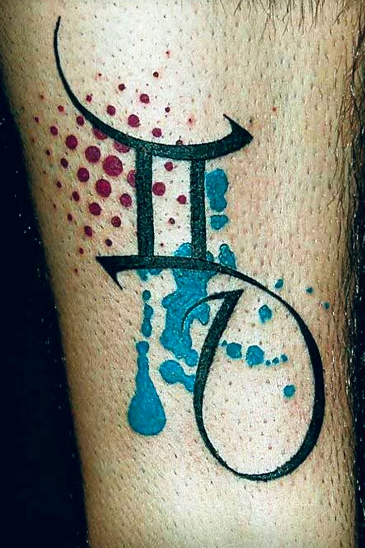 Tattoo symbol Gemini