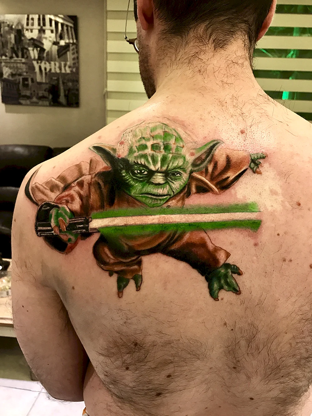 Тату Star Wars Yoda