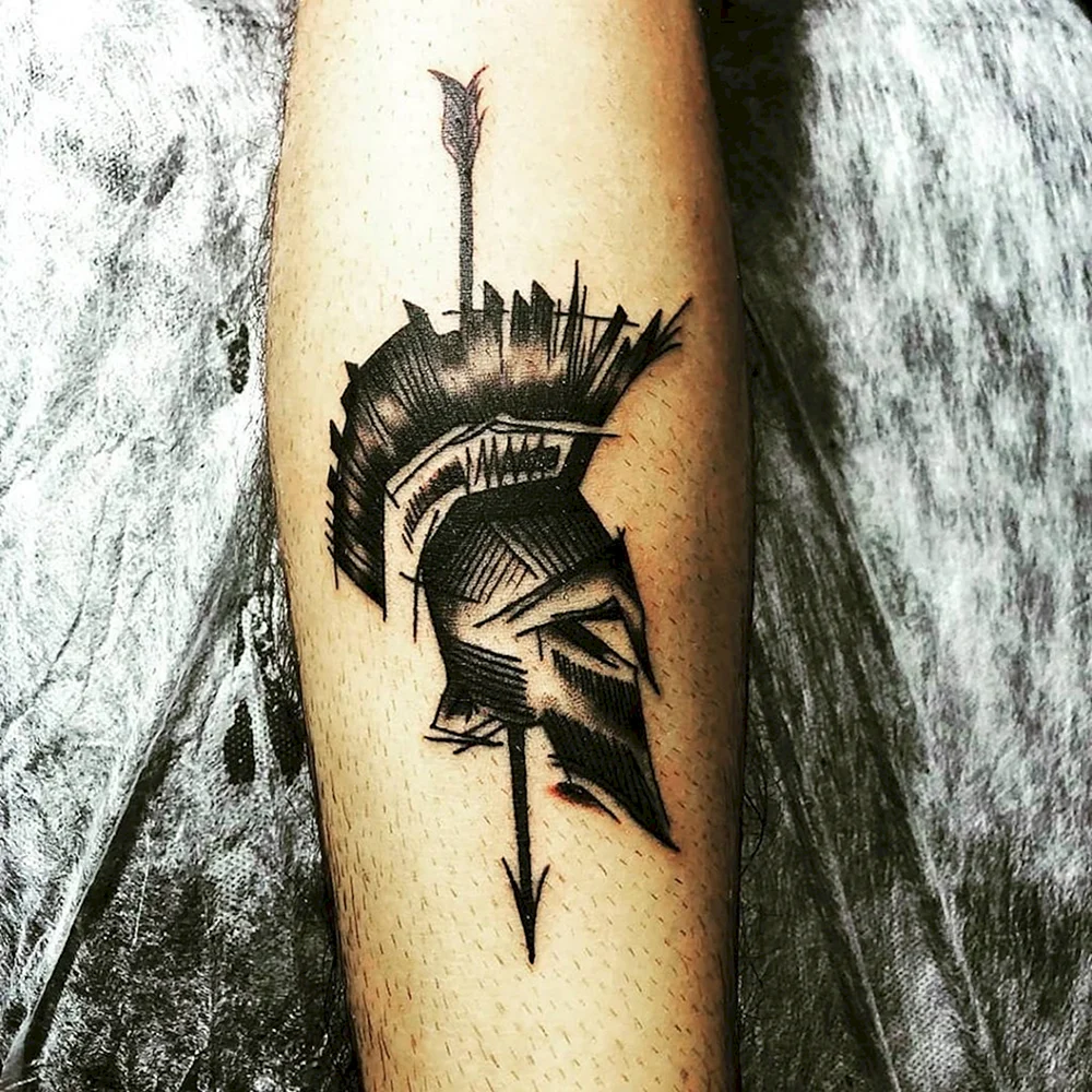 Tatuaje de espartano