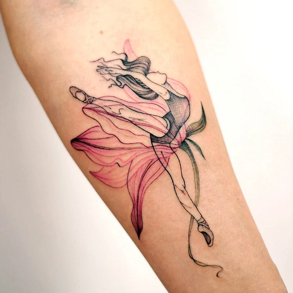 Татуировка балерина