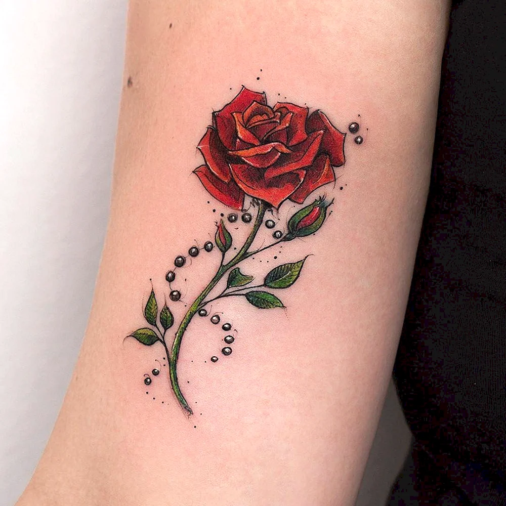 Татуировка роза