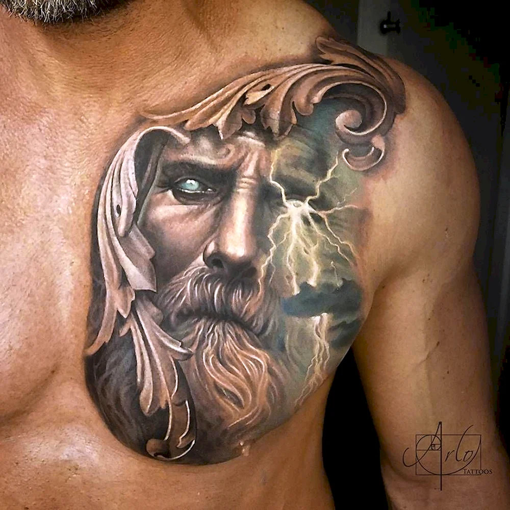 Татуировки боги Посейдон Зевс Геракл