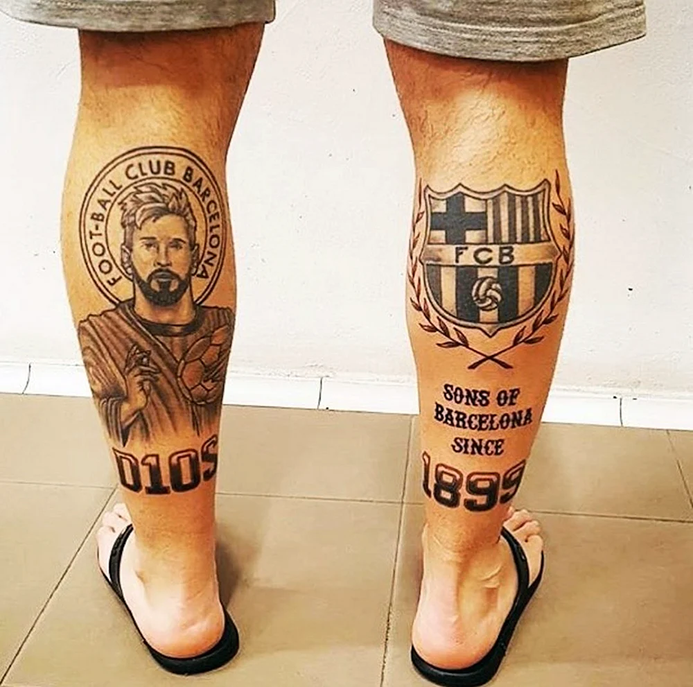 Татуировки на икре мужские