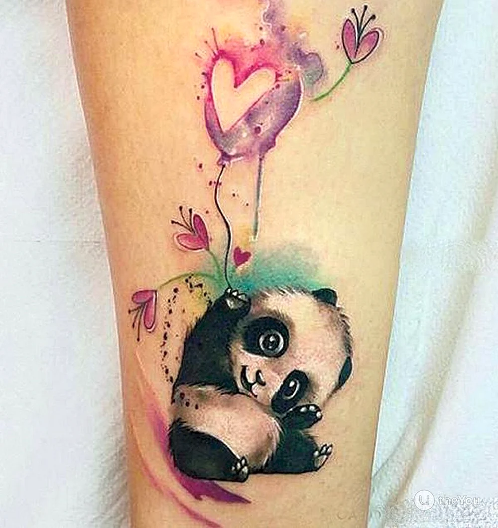 Татуировки Панда для девушек