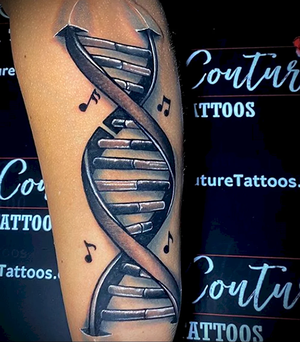 Татуировки с изображением ДНК